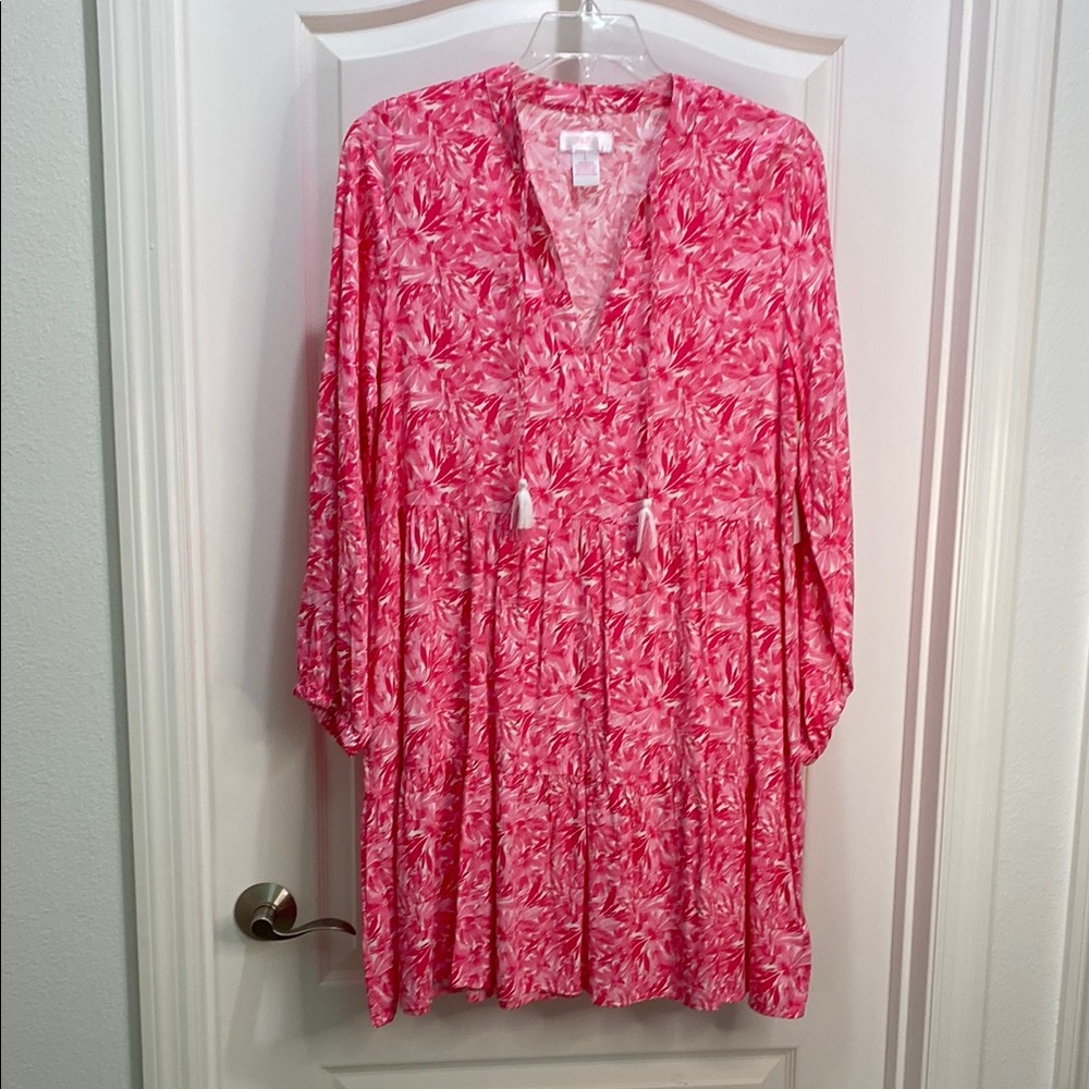 Stella Parker NWT  size large pink petal shower dress. New with tags